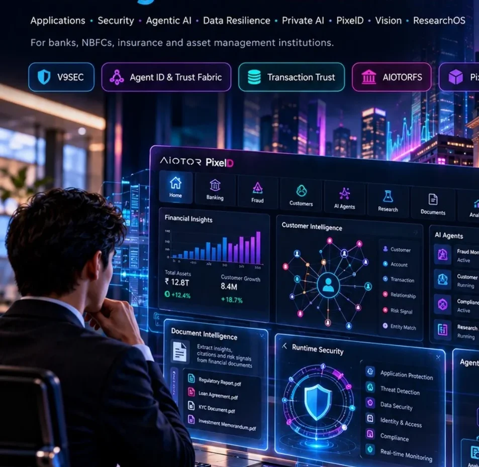 AIOTOR secure intelligence platform for banking and financial services